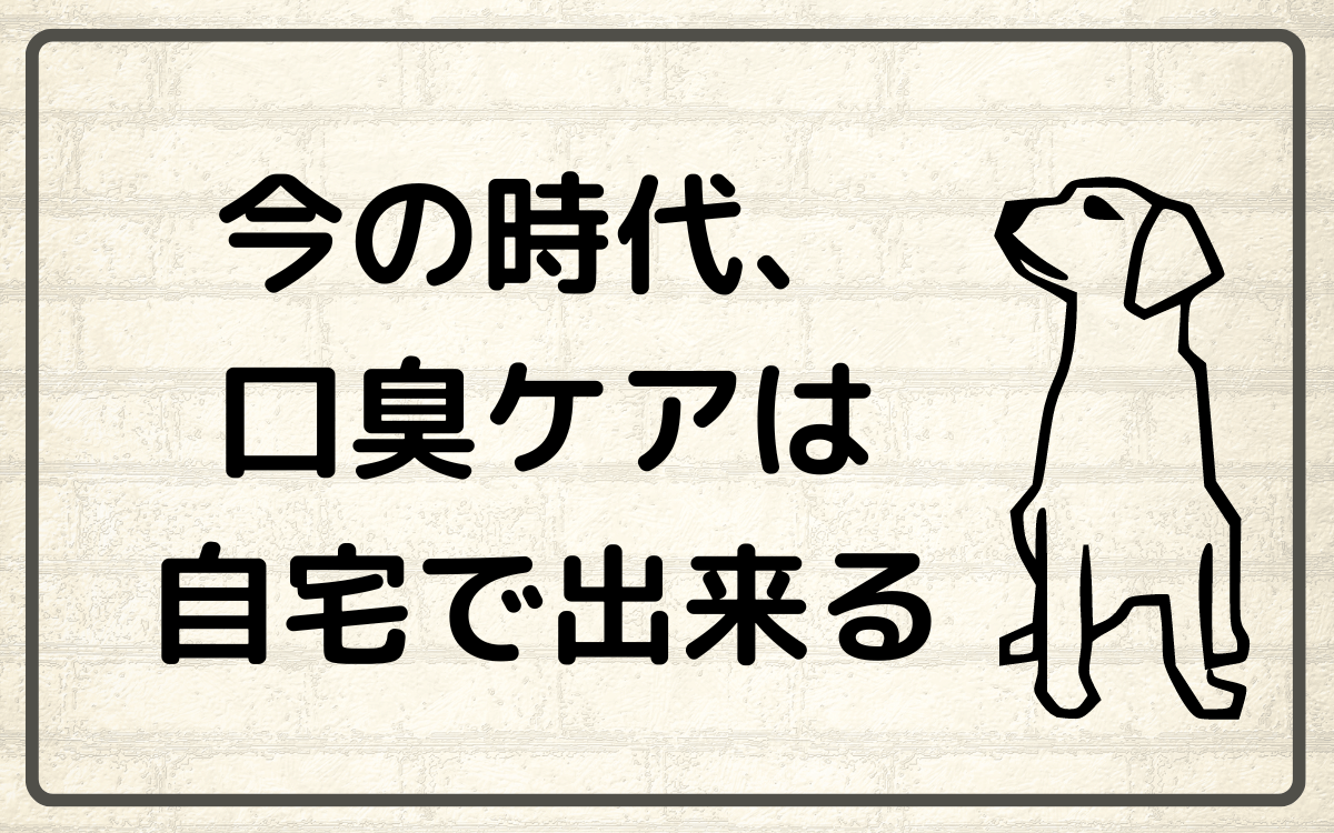 犬の口の臭いは自宅でケアできる